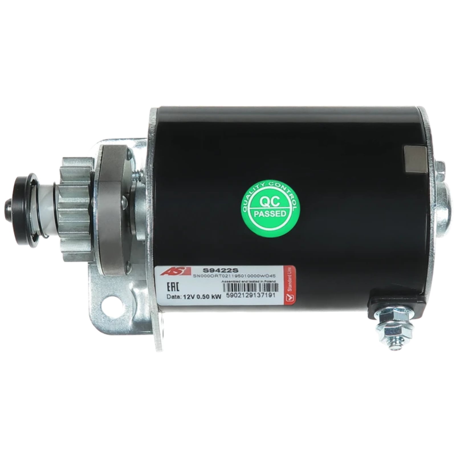 Anlasser 14 Zähne für Briggs & Stratton Toro John Deere 12V 0.5kW Rasenmäher