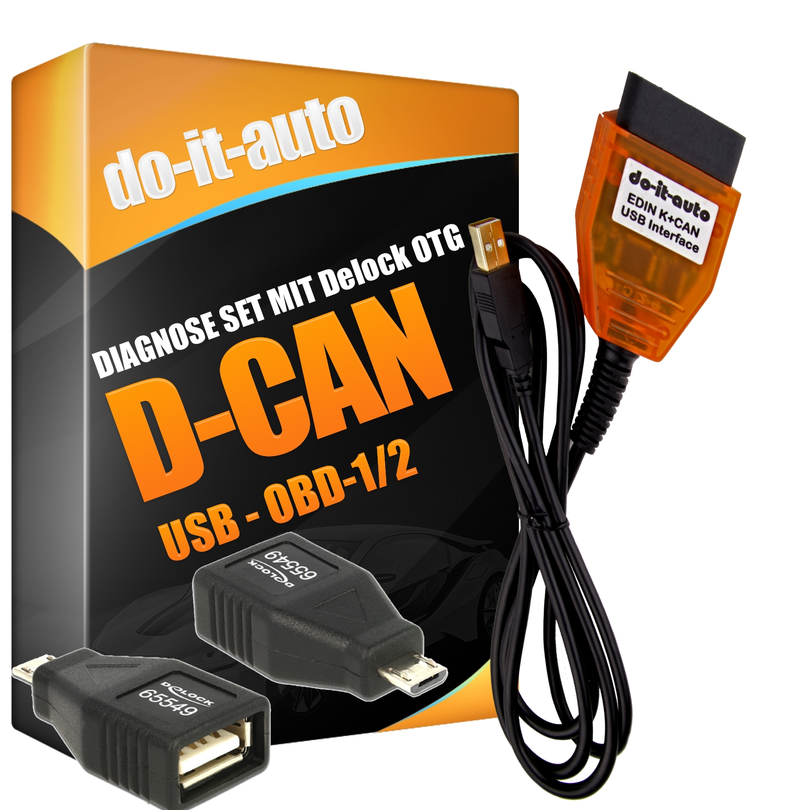 K+DCAN USB Premium Diagnose Set K-Line und OTG für BMW